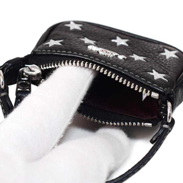 コーチ キーホルダー COACH ラメ 星 スター レザー ミニ ノリータバッグ ミニ ポーチ 小物入れ キーホルダー バッグチャーム ブラックマルチ CW542の通販は