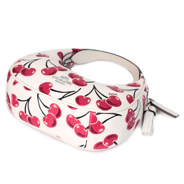 コーチ バッグ COACH レザー さくらんぼ チェリー カルメン ミニ ロゴ 2way チェーン クロスボディ 斜め掛け ショルダーバッグ ハンドバッグ チャークマルチ CY711 コーチ バッグ COACH レザー さくらんぼ チェリー カルメン ミニ ロゴ