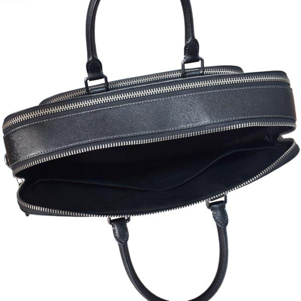 COACH レザー ビジネスバッグ ブラック　黒　2way 未使用級】COACH コーチ ビジネスバッグ レザー ブラック 2WAY