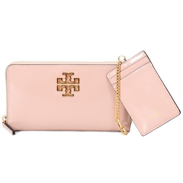 トリーバーチ TORY BURCH 財布 長財布 レザー ボルドー ラウンドファスナー 美品 トリーバーチ 長財布 TORY BURCH パテントレザー ブリテン ジップ