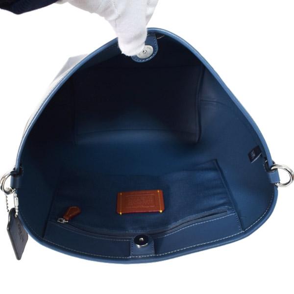 コーチ バッグ COACH バケツ型 デニム パテント コーティングキャンバス レザー シグネチャー シティ バケット ロゴ 2way レザー クロスボディ 斜め掛け ショルダー ハンドバッグ ダークデニム CAK29 コーチ バッグ COACH バケツ型 デニム パテント コーティング