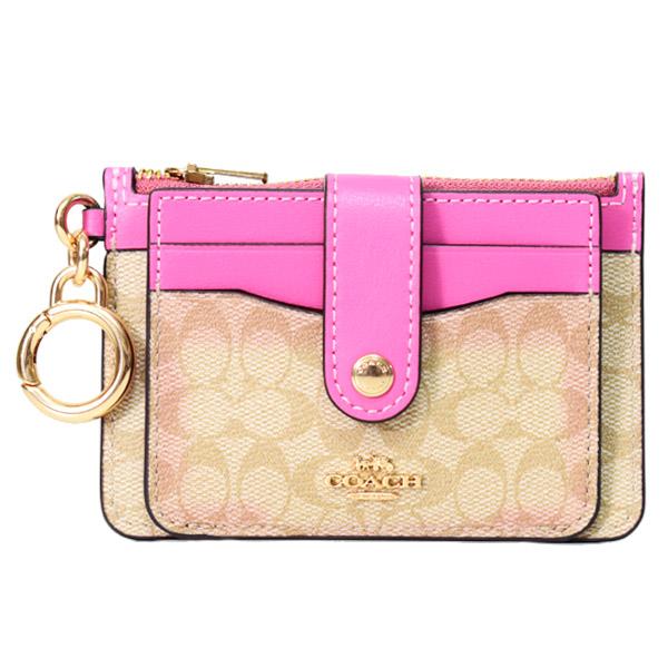 コーチ カードケース COACH コーティングキャンバス レザー