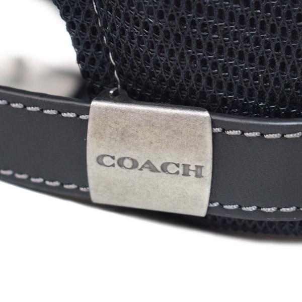 コーチ 帽子 COACH シグネチャー コットン メッシュ ロゴ エンブロイダード トラッカー ハット キャップ ブラック M/L CAA61_7