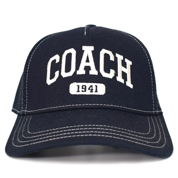 コーチ 帽子 COACH シグネチャー コットン メッシュ ロゴ エンブ