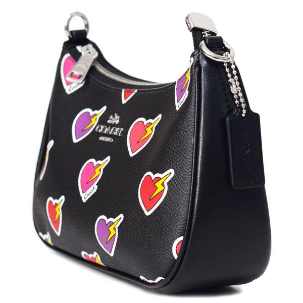 コーチ バッグ COACH ハートボルト PVC レザー テリ ロゴ 2way クロス 