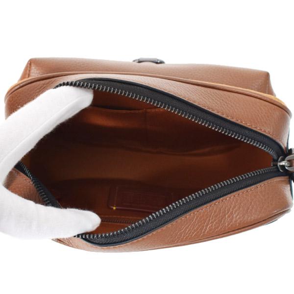 コーチ メンズ バッグ COACH スエード ぺブルレザー シグネチャー ワーナー クロスボディ 2WAY 斜め掛け クラッチ ショルダーバッグ キャラメルサドル CCG08 コーチ メンズ バッグ COACH スエード ぺブルレザー シグネチャー