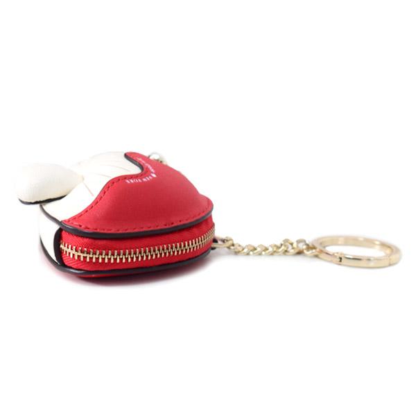 ケイトスペード コインケース katespade マッシュルーム キノコ レザー パール 小銭入れ ミニ ポーチ キーフォブ バッグチャーム キーホルダー ルビーレッドマルチ KL929_3