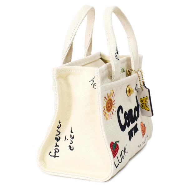 コーチ バッグ COACH キャンバス トート スケッチ プリント 刺? ミニ カーゴ 20 2WAY クロスボディ ショルダー ハンドバッグ キャンバストート ナチュラルマルチ CAN75_3