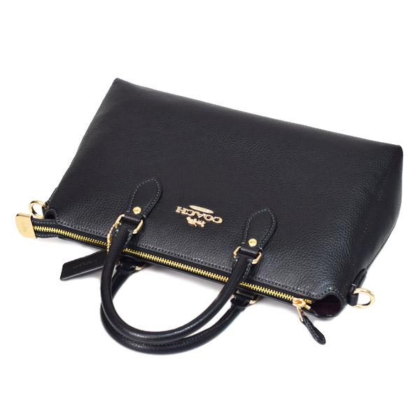 コーチ バッグ COACH レザー ジョージア サッチェル ロゴ 2WAY ボストン ショルダー ハンドバッグ ブラック CR156_4