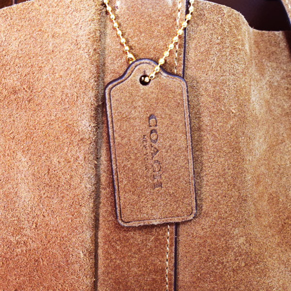 コーチ バッグ COACH スエード レザー ターンロック ハドリー ロゴ