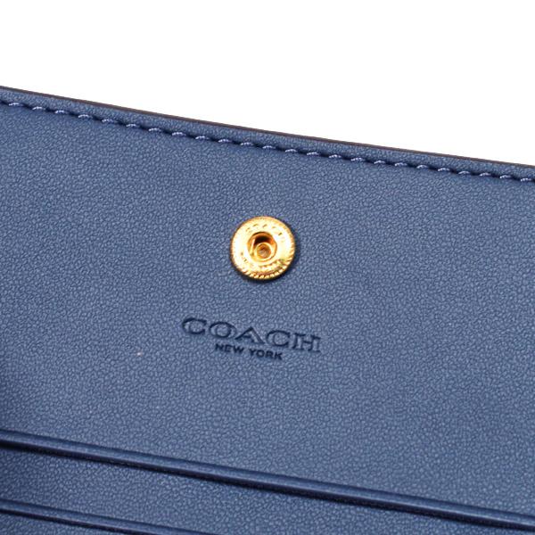 コーチ 財布 COACH デニム さくらんぼ レザー ロゴ チャーム コンパクト スナップ ウォレット 二つ折り 財布 ライトインディゴ CEC35_6