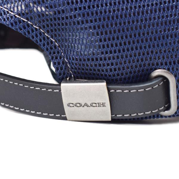 コーチ 帽子 COACH シグネチャー コットン メッシュ ロゴ エンブロイダード トラッカー ハット キャップ ネイビー XS/S CAA61_7