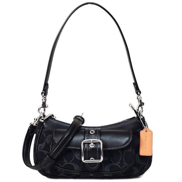 コーチ バッグ COACH デニム レザー シグネチャー ミニ アシュトン 2way クロスボディ 斜め掛け ショルダー ハンドバッグ ブラック CCZ49 29,452円