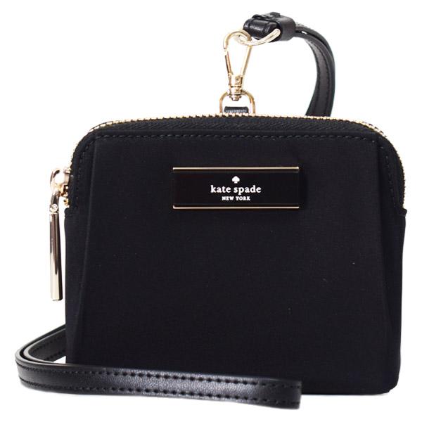 ケイトスペード カードケース katespade レザー ナイロン カーター ID ランヤード 首かけ コインケース 小銭入れ カードケース コインポーチ ブラック KL878 9,869円