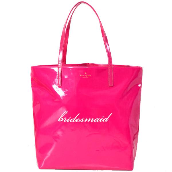 ケイトスペード バッグ katespade コーティングキャンバス ウェディング ベル ボン ショッパー ブライドメイド ショルダー トートバッグ ピンク【訳あり】WKRU2997