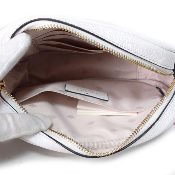 ケイトスペード バッグ katespade ぺブルレザー コートニー スペクトラム ロゴ レインボー 虹 タッセル カメラバッグ クロスボディー 2WAY 斜めがけ ショルダー クラッチバッグ ホワイトマルチ WKRU6941 ショルダーバッグ
