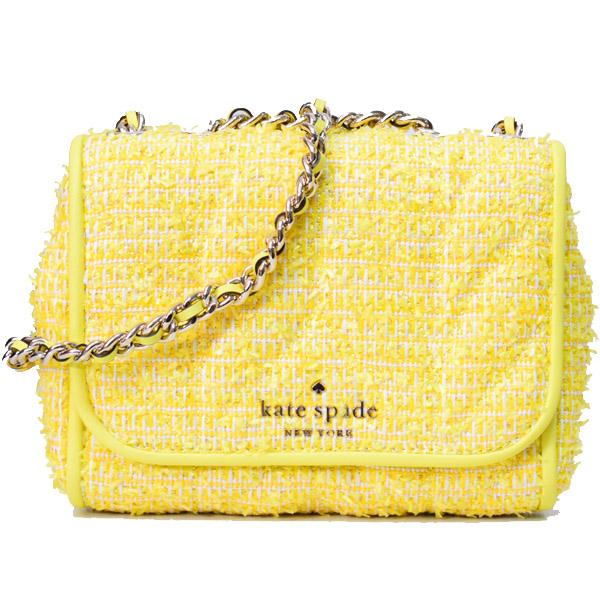 ケイトスペード バッグ katespade ラフィア スムースレザー ブライアー レーン キルティング サマー ツイード チェーン ミニ エメリン 2way クロスボディー 斜めがけ ショルダーバッグ イエローマルチ WKRU6721
