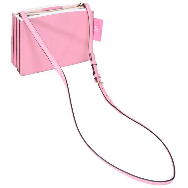ケイトスペード バッグ katespade グレインレザー エヴァ クロスボディ 斜めがけ ショルダーバッグ ブライトカーネーション WKRU6957_1