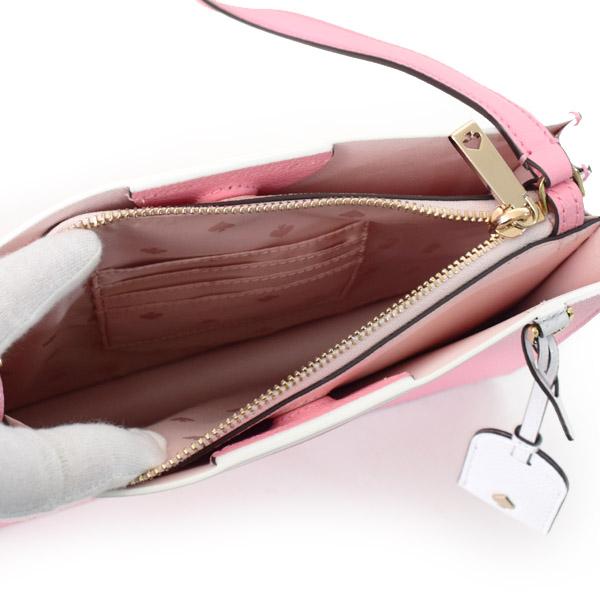 ケイトスペード バッグ katespade グレインレザー エヴァ クロスボディ 斜めがけ ショルダーバッグ ブライトカーネーション WKRU6957_4