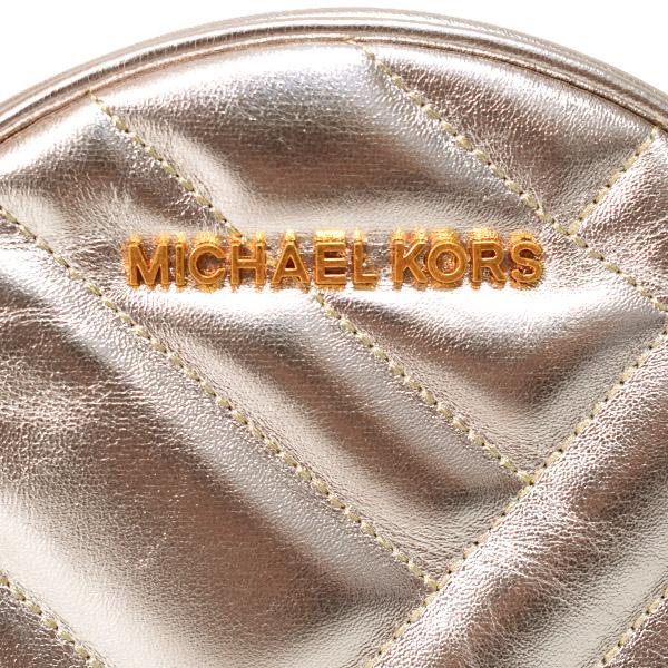 マイケル教科課程 御徒面子 MICHAEL KORS なめし革 キルティング メタリック ミニ  2way クラッチペダル クロスボディショルダー 御徒面子 皮膚軟化剤 35H8AVAC6M