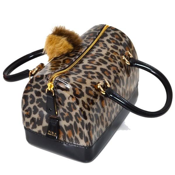 フルラ バッグ FURLA キャンディ ジャングル アニマル モチーフ レオパード ボストン ハンドバッグ ナチュラルマルチ 887261_1
