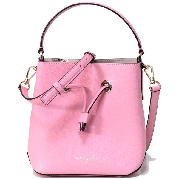 ケイトスペード バッグ　katespade レザー ブリージー フローラル スモール バケット バケツ型 巾着 2way ショルダー ハンドバッグ ピンクマルチ WKRU5860