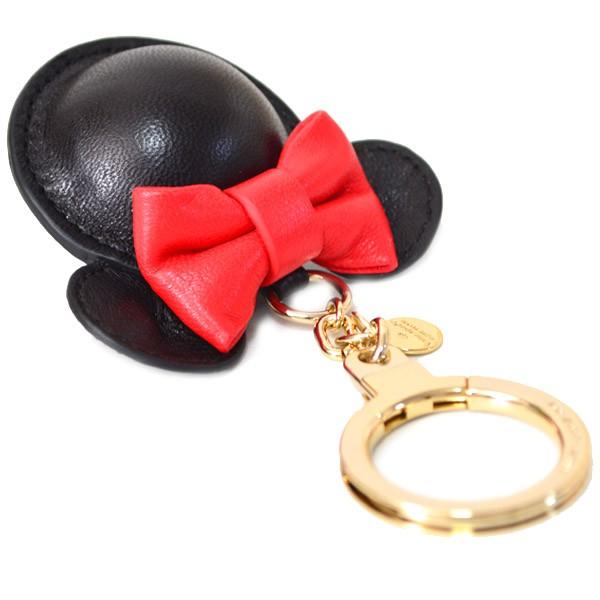 ケイトスペード キーホルダー katespade レザー ディズニー ミニーマウス コラボ キーフォブ キーホルダー マルチ 0193_1