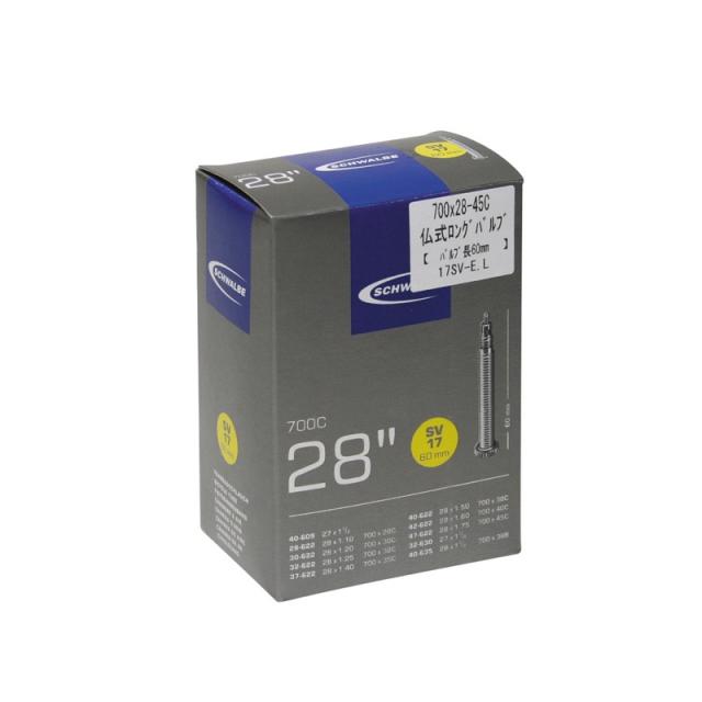 Schwalbe シュワルベ チューブ Sv17 El 仏式60mm 700 28 45c用チューブの通販はau Pay マーケット クロモリ自転車専門店グランピー