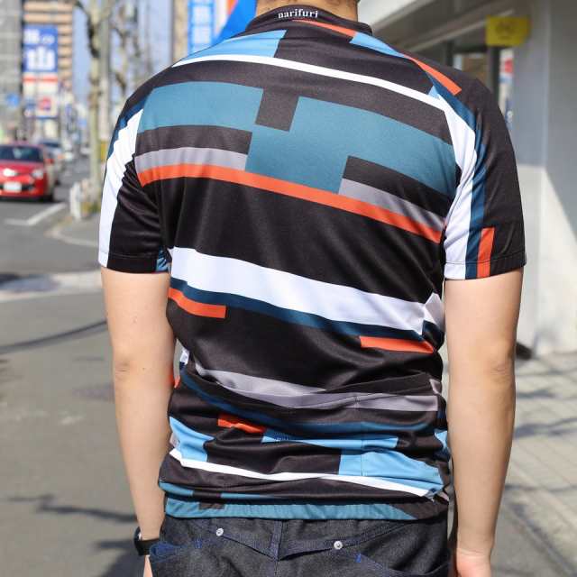 narifuri サイクルジャージスプリット geometric patternの通販はau