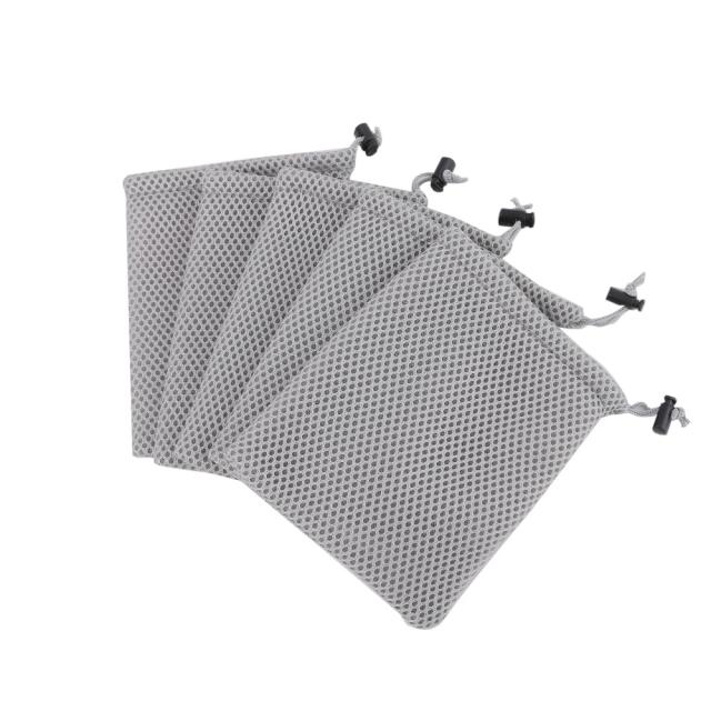 美品エルメス 巾着  保存袋  ポーチ 小物入れ（8.5x9.5cm）4枚セット trefle_2605-set
