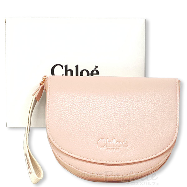 ポーチ クロエ Chloe 半月型 ピンクベージュ ポーチ 1個 メール