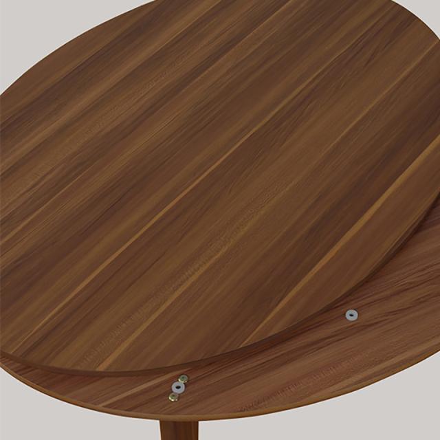 こたつ 円卓テーブル AIR ローテーブル幅80cm ブラウン×ホワイト