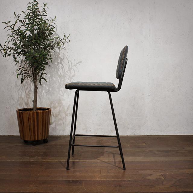 カウンターチェア　ハイチェア　3脚セット カウンターチェア 3脚セット ハイチェア ネイビーブルー色シート 全3色