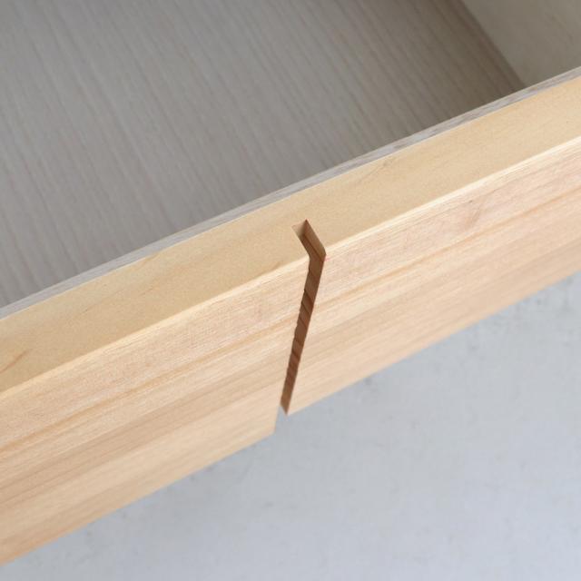 CEK-CST 4段チェスト/幅60cm 引出しの収納 タンス【2台セット】ナチュラル色 幅60×奥行45×高さ85cm パイン無垢材 強化紙 スライドレール仕様 サイドテーブル リビング収納