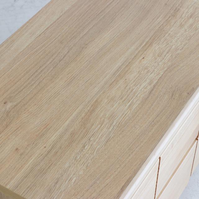 CEK-CST 2段チェスト/幅120cm 引出しの収納 タンス【2台セット】ナチュラル色 幅120×奥行45×高さ41cm パイン無垢材 強化紙 スライドレール仕様 サイドテーブル リビング収納