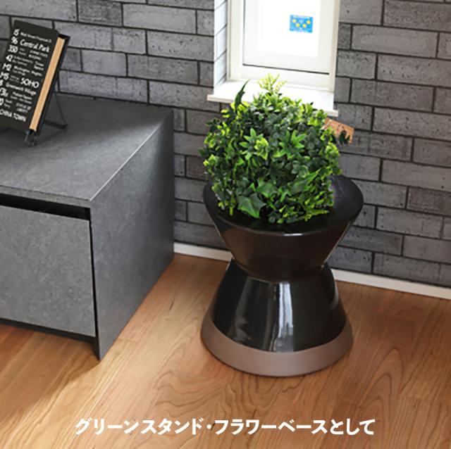 CL20-WH カラフル 陶器 スツール 1脚単品 ブラック ホワイト グレー ブルー レッド イエロー 6色展開 サイズ 幅30×奥行き30×高さ31cm 完成品 フラワーベース 観葉植物台 サイドテーブル グリーンスタンドナイトテーブル ミニテーブル 