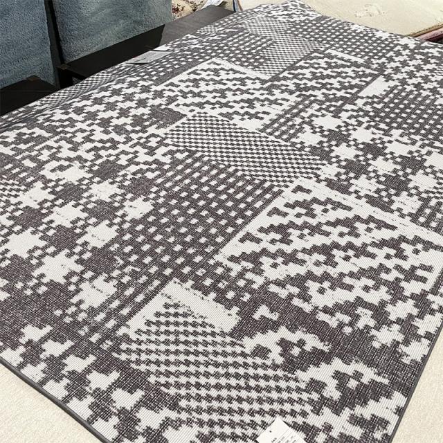 ラグ 200×250cm 日本製 北欧モダンのグレイッシュセンターラグ 厚さ5mm オールシーズン対応 手洗いOK CRC_7