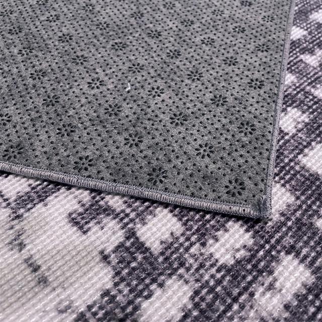 ラグ 200×250cm 日本製 北欧モダンのグレイッシュセンターラグ 厚さ5mm オールシーズン対応 手洗いOK CRC_8