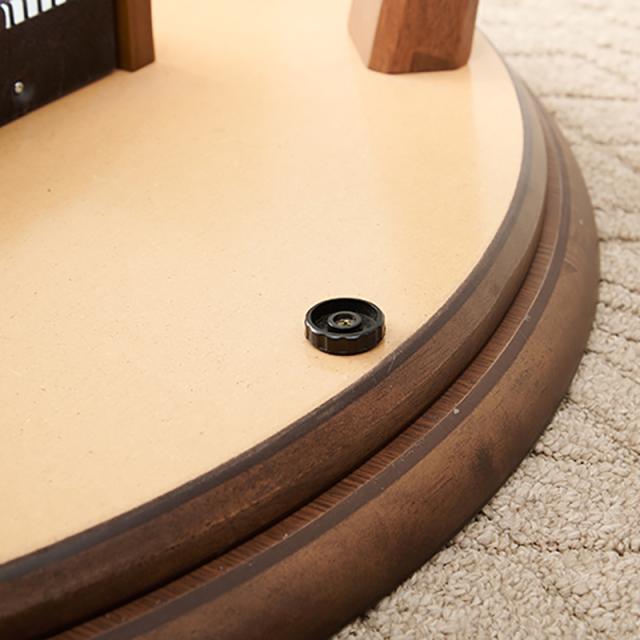 こたつ 円卓テーブル Ease ローテーブル 幅85×奥行85×高さ36cm