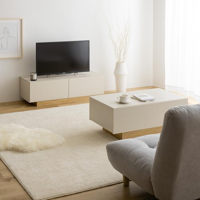 テレビ台 PIM 100cm幅 テレビボード 組立品 ローボード ロータイプテレビ台 北欧 木目柄ナチュラル グレージュ 全2色 引出し_17