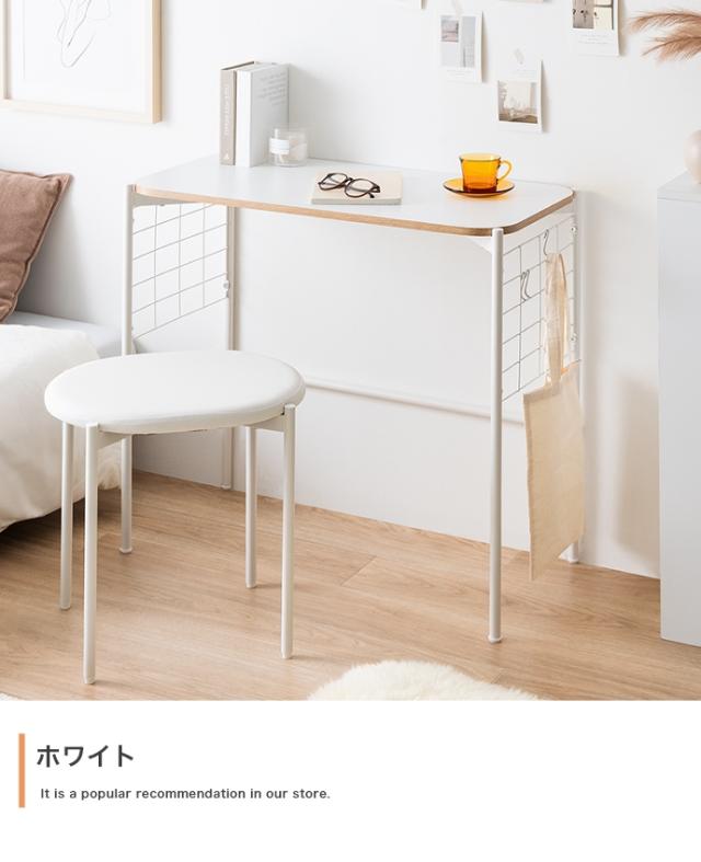 SOI 80cm幅 棚付きマルチデスク デスク+チェアセット 組み立て品 グレー色 ホワイト色 モニター台 ラック 北欧 机 PCデスク 学習デスク 勉強机 リビング学習デスク テレワーク 在宅ワーク スリム ECRF_17