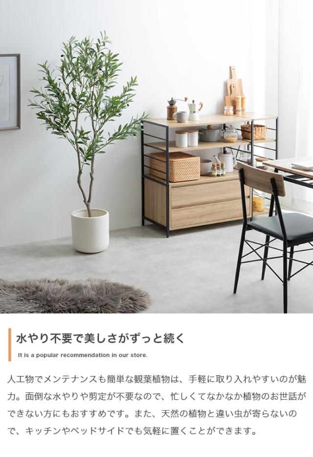 光触媒人工観葉植物 fake green オリーブ　(約)幅55cm×奥行45cm×高さ150cm 照明光が当たることで消臭・抗菌・防汚・ホルムアルデヒド分解の効果を発揮 フェイクグリーン 造花 水やり不要 空気清浄 イミテーショングリーン_4