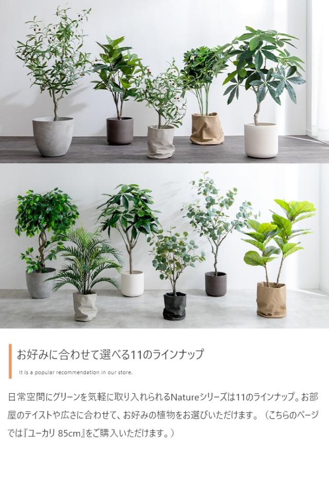 光触媒人工観葉植物 fake green ユーカリ (約)幅50cm×奥行44cm×高さ