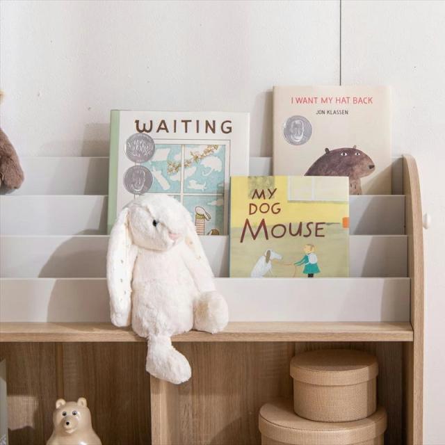 PiPi-2 ピピ【1台単品】絵本ラック ナチュラル 幅84cm 奥行29.5