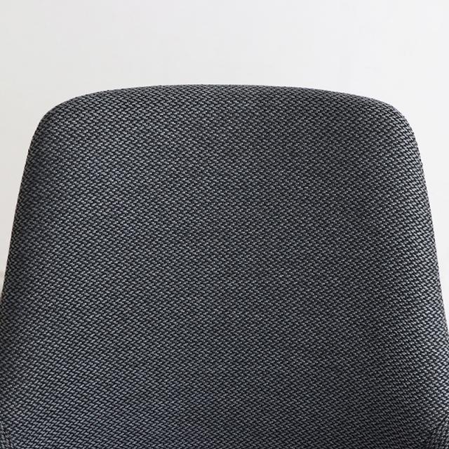 FRB-DC 回転式ダイニングチェア 【1脚単品】チャコールグレー色/全2色 布張り スチール脚 立ち座りがラクな回転チェア 幅48×奥行き53×高さ81cm 座面高：43cm 北欧 デスクチェア 店舗用にも_4