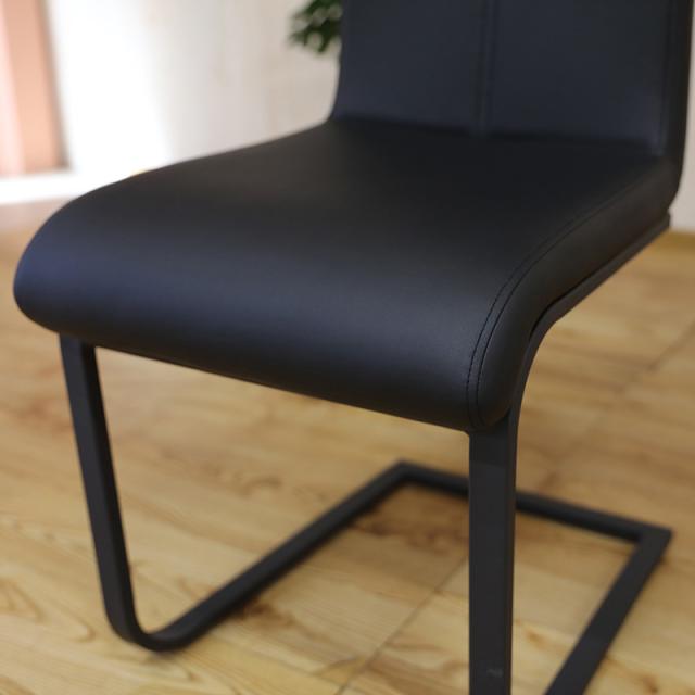 ハイバック ダイニングチェア 【6脚セット】ブラック色/全2色 合成皮革