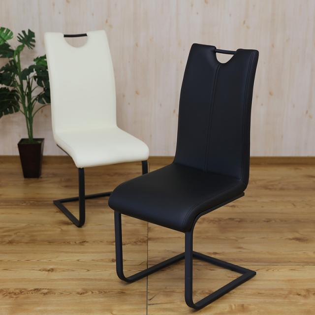 ハイバック ダイニングチェア 【8脚セット】ブラック色/全2色