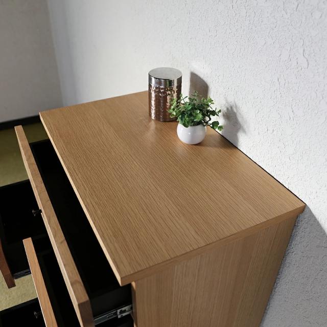 LIVWOOD エヴァン 幅65 電話台 リビングボード オーク材  幅65 奥行40 高さ89cm 【受注生産】当社オリジナルデザイン 国産 日本製 木製 北欧 BR停止中 モデム ルーター収納_7