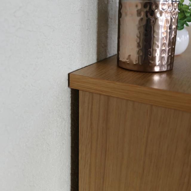 LIVWOOD エヴァン 幅65 電話台 リビングボード オーク材  幅65 奥行40 高さ89cm 【受注生産】当社オリジナルデザイン 国産 日本製 木製 北欧 BR停止中 モデム ルーター収納_8