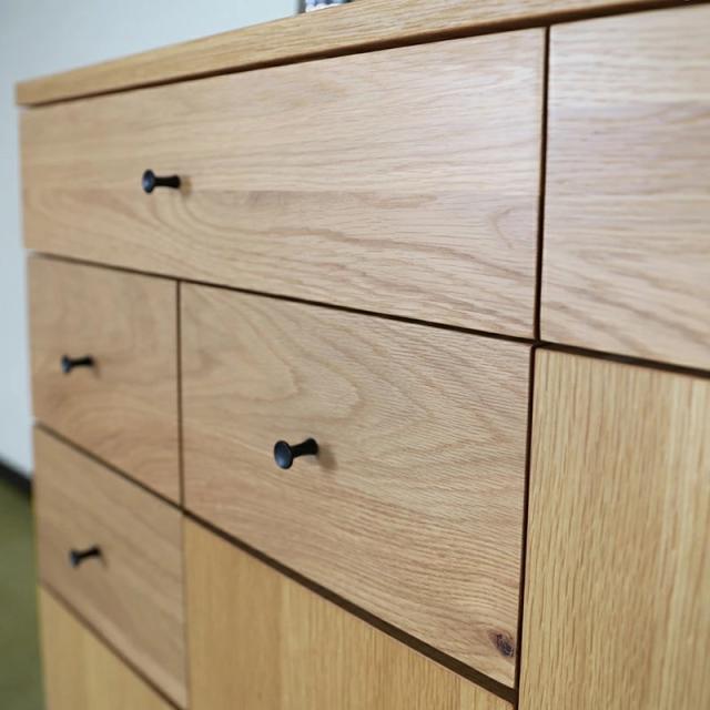 LIVWOOD エヴァン 幅85 電話台 リビングボード オーク材 幅85 奥行40 高さ89cm 当社オリジナルデザイン 国産 日本製 木製 北欧 リビング収納_3